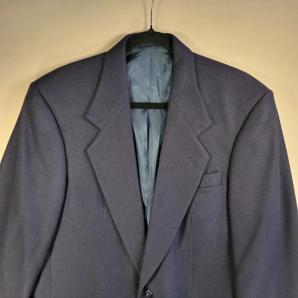 Oscar De La Renta Blazer‎ Cashmere Blend Navy Size 38S